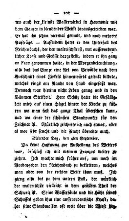 Siebenter Tag, den 4ten September.