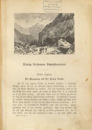 König Salomos Schatzkammer : Aus dem Englischen von H. Rider Hagard übersetzt von M. Strauss. Mit 24 Holzschnitt-Illustrationen