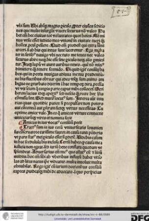 Amicus in ius vocatus consilium petit.