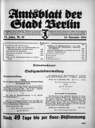 1934,47: Nr. 47, 25. November 1934