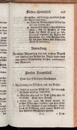 Fünftes Hauptstück. Von den Pflichten überhaupt.