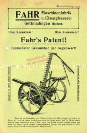 Einfachster Grasmäher der Gegenwart!