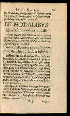 De Modalibus