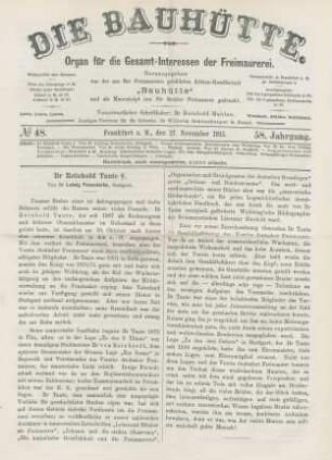 No. 48. Frankfurt a. M., den 27. November 1915. 58. Jahrgang.