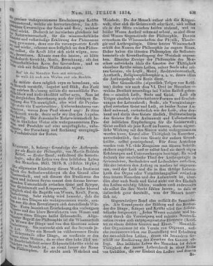 Kittel, M. B.: Grundzüge der Anthropologie als Basis der Philosophie. Bd. 1. Nürnberg: Schrag 1833