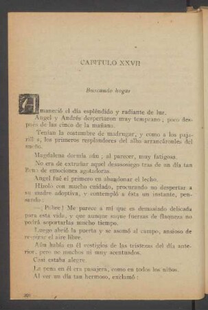 Capítulo XXVII - Buscando hogar