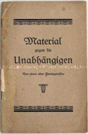 Anonyme Streitschrift zur Auseinandersetzung mit der USPD