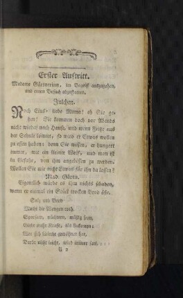 [Erster Auftritt. - Achter Auftritt.]
