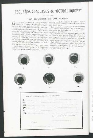 Pequeños concursos de "Actualidades" - Los hombres de los discos