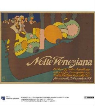 Notte Veneziana Wasserfest Berliner Journalisten in den Ausstellungshallen am Zoo