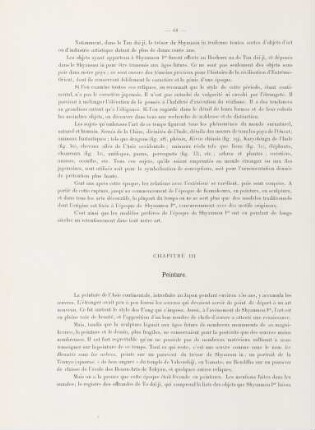 Chapitre III. Peinture