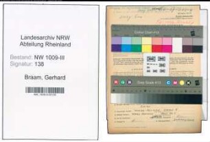 Entnazifizierung Gerhard Braam , geb. 06.03.1892 (Landwirt)
