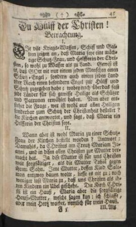 Du Hülf der Christen