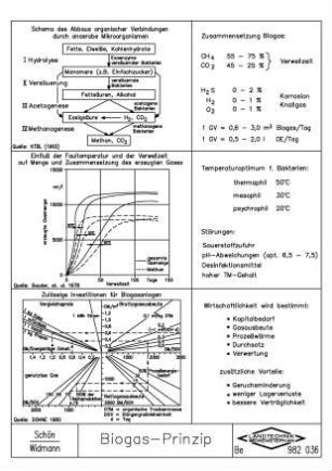 Biogas-Prinzip