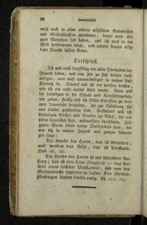 Entschluß.