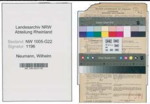 Entnazifizierung Wilhelm Neumann , geb. 19.01.1893 (Gastwirt)