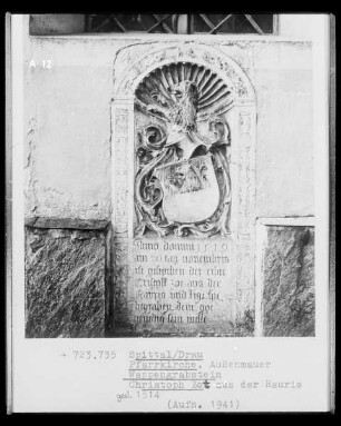 Wappengrabstein Christoph Zot aus der Rauris