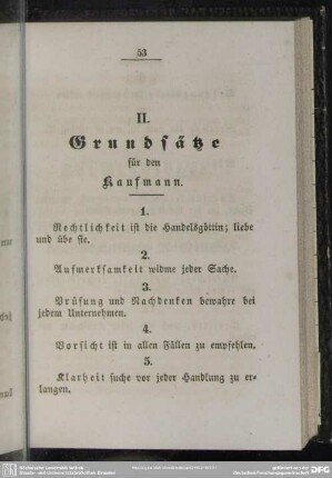 II. Grundsätze für den Kaufmann
