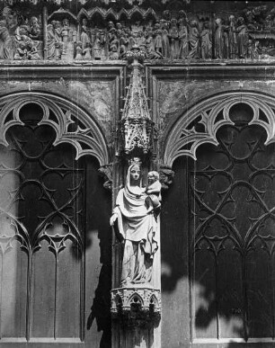 Augsburg, Madonna, Mittelpfeiler, Südportal, Dom