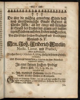 25-42, Leichen-Predigt.