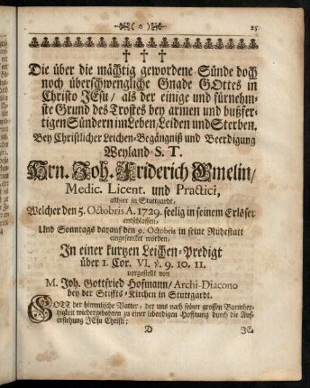 25-42, Leichen-Predigt.