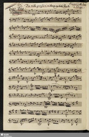 692. Aria: Fra mille pensieri / Galuppi, B.