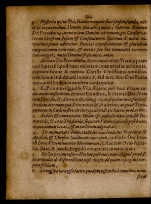 Aeterna Dei Providentia, Aeternam voluit Vitam ...