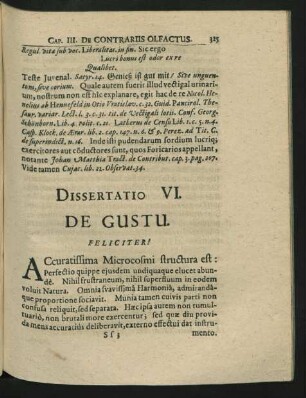 Dissertatio VI. De Gustu.