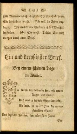 Ein und dreyßigster Brief - Vierzigster Brief