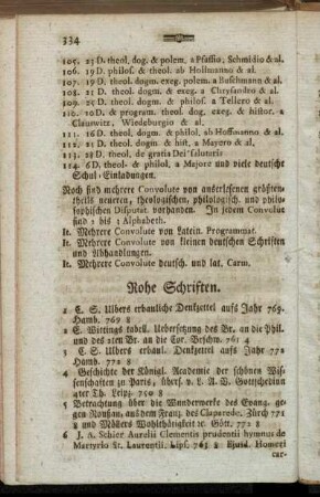 Rohe Schriften.