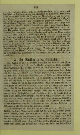 3. Die Marschen an der Nordseeküste