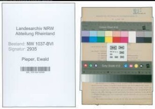 Entnazifizierung Ewald Pieper , geb. 07.01.1905 (Justizinspektor)