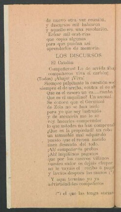 Los discursos