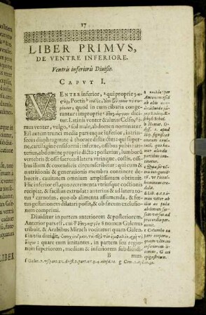 Liber Primus, De Ventre Inferiore.