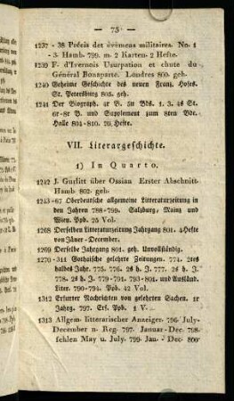 75-79, VII. Literargeschichte