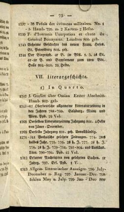 75-79, VII. Literargeschichte