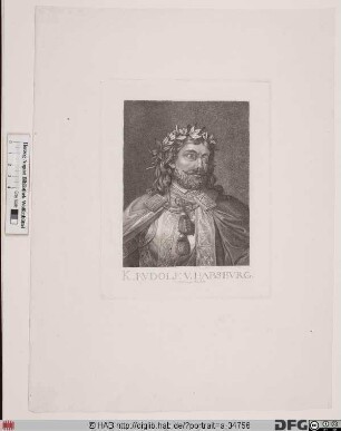 Bildnis Rudolf I. von Habsburg, deutscher König (reg. 1273-91)