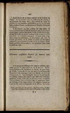 L’homme considéré d’après sa nature animale. - La Découverte de l’Amérique.