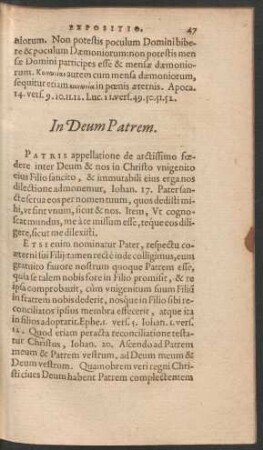 In Deum Patrem.