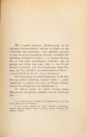 Beiträge zur Lehre vom Contractus aestimatorius