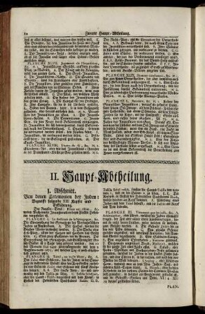 II. Haupt-Abtheilung
