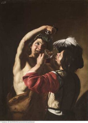 Bacchus mit einem Zecher