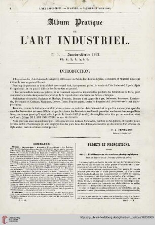 No 1 (Janvier-Février 1862)