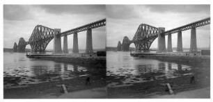 Edinburgh (Großbritannien). Eisenbahnbrücke über den Firth of Forth