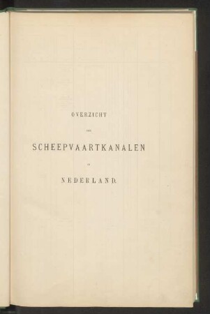 Overzicht der Scheepvaartkanalen in Nederland.