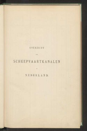 Overzicht der Scheepvaartkanalen in Nederland.