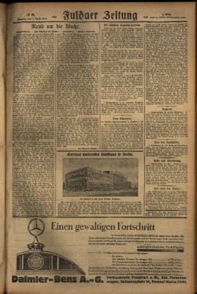 Dritte Ausgabe vom Sonntag, den 07. April 1929.