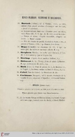 Écoles flamande, allemenade et hollandaise (Nr.29-67)