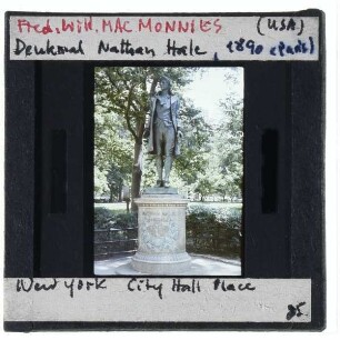 New York, Macmonnies, Denkmal für Nathan Hale