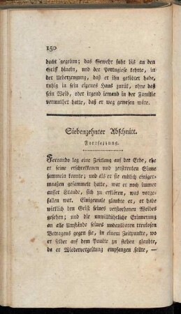 Siebenzehnter Abschnitt. Fortsezzung